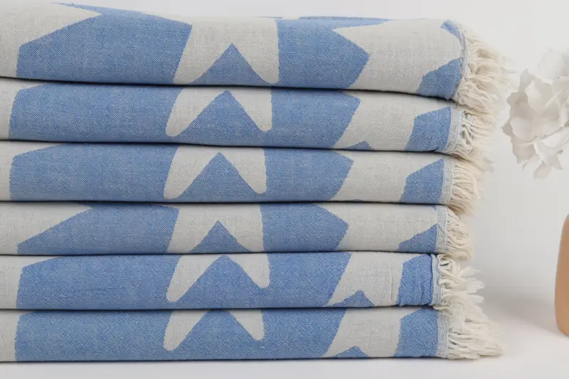 68x36 Cotton Star Design Towel, Customized Towels, Turkish bath towel for spa, Cotton towel, Bachelor Bachelorette Party Favors, Personalized Gifts - 4