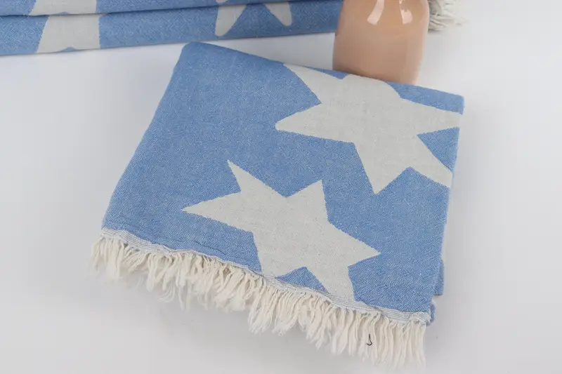 68x36 Cotton Star Design Towel, Customized Towels, Turkish bath towel for spa, Cotton towel, Bachelor Bachelorette Party Favors, Personalized Gifts - 6