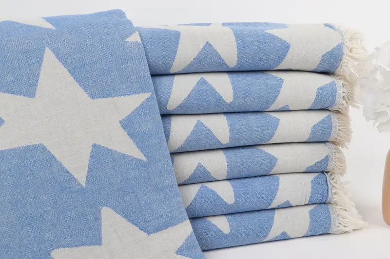 68x36 Cotton Star Design Towel, Customized Towels, Turkish bath towel for spa, Cotton towel, Bachelor Bachelorette Party Favors, Personalized Gifts - 2