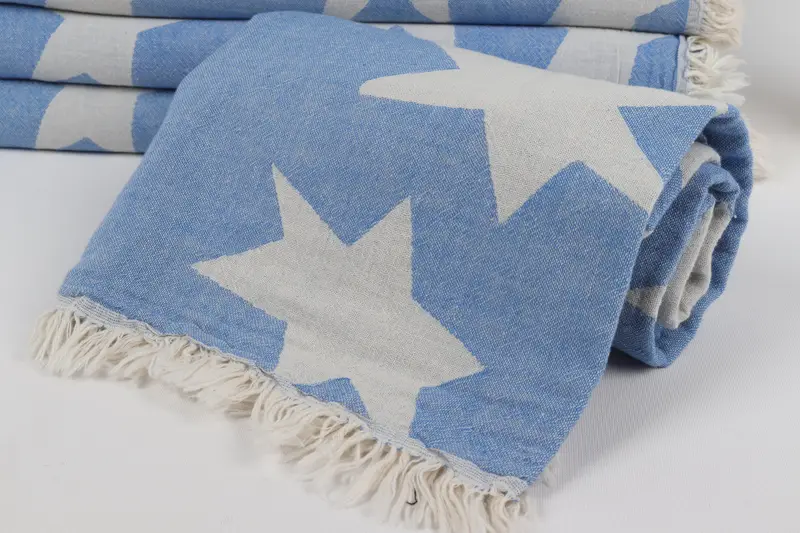 68x36 Cotton Star Design Towel, Customized Towels, Turkish bath towel for spa, Cotton towel, Bachelor Bachelorette Party Favors, Personalized Gifts - 5