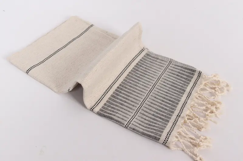 Bachelor Party Favors, Small Bath Towels, Personalized Gifts, Home Decor Gifts, Monogram Kitchen Towel, 40x20 Linen Striped Towel, Organic Towel - 6