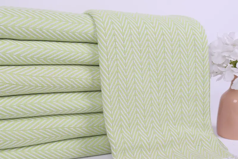 Thin towel, Gym Towel, Organic Turkish towel, Custom Wedding Gifts, Best Friend Christmas Gift, 68x40 Cotton Zig zag Towel, Peshtemal Towel USA - 2