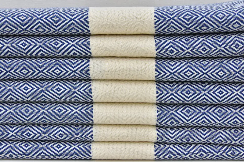 Turkish Hand Towel, Monogrammed Hand Towel, Monogram Hand Towel, Personalized Wedding Gift For Couple, Handmade Gift, 36x20 Cotton Diamond Towel - 4
