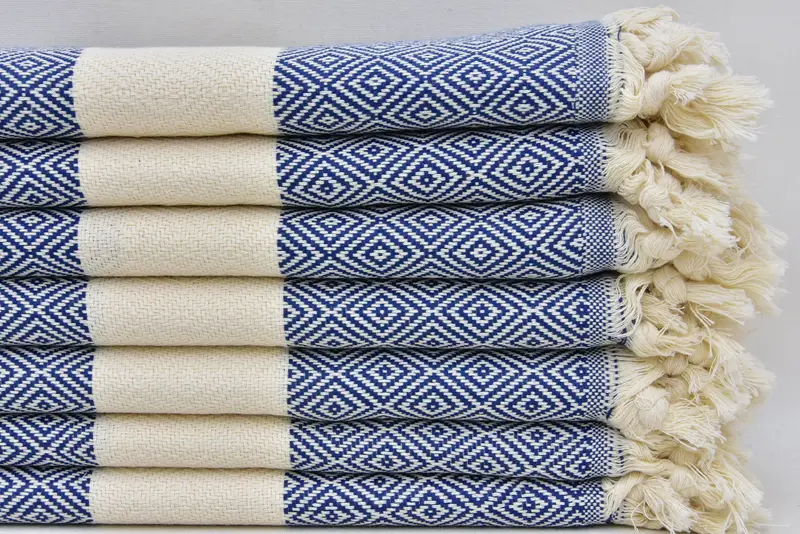 Turkish Hand Towel, Monogrammed Hand Towel, Monogram Hand Towel, Personalized Wedding Gift For Couple, Handmade Gift, 36x20 Cotton Diamond Towel - 1