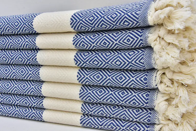 Turkish Hand Towel, Monogrammed Hand Towel, Monogram Hand Towel, Personalized Wedding Gift For Couple, Handmade Gift, 36x20 Cotton Diamond Towel - 3