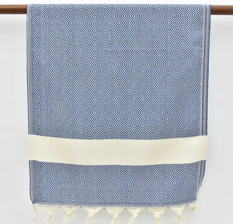 Turkish Hand Towel, Monogrammed Hand Towel, Monogram Hand Towel, Personalized Wedding Gift For Couple, Handmade Gift, 36x20 Cotton Diamond Towel - 7