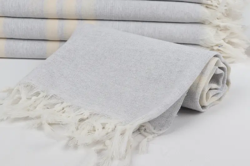Best Friend Gift, 68x40 Cotton Striped Towel, Welcome Wedding Gift, Scarf Towel, Bridal Shower Favors, Personalized Turkish Towel, Beach Size Towel - 4