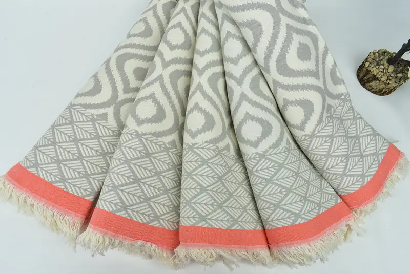 Bridal Shower Gift, Bachelor Gifts, Housewarming Gift, Woven Blanket, Best Wedding Gift, 68x50 Cotton Diamond Towel, Decorative Bedspread - 5
