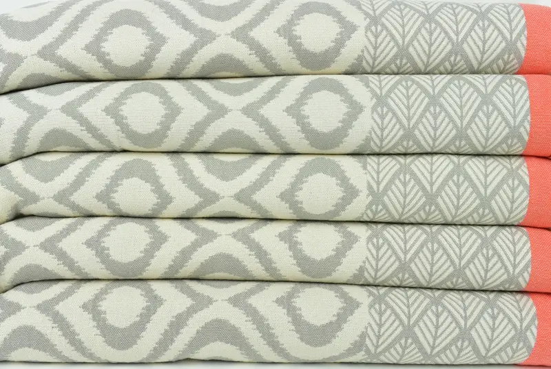 Bridal Shower Gift, Bachelor Gifts, Housewarming Gift, Woven Blanket, Best Wedding Gift, 68x50 Cotton Diamond Towel, Decorative Bedspread - 3
