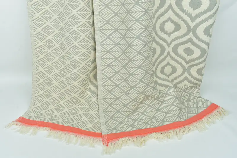 Bridal Shower Gift, Bachelor Gifts, Housewarming Gift, Woven Blanket, Best Wedding Gift, 68x50 Cotton Diamond Towel, Decorative Bedspread - 8