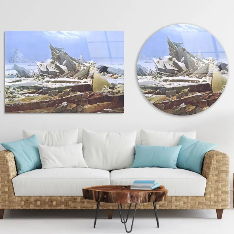 Abstract Sea Canvas: Trendy Art by Caspar David