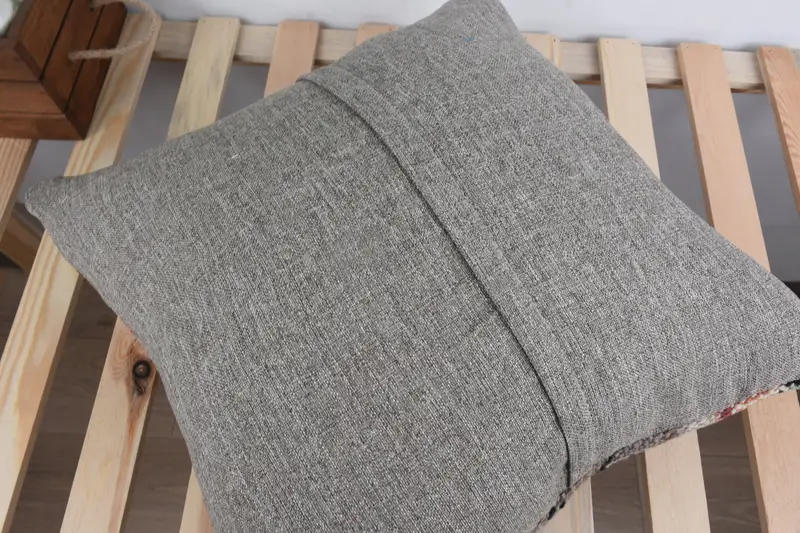 Luxury Pillow Cover, Pillow for Couch, Outdoor Throw Cushion Case, Kilim Pillow Cover, 18x18 Beige Pillow Cover, Cushion Cover, Throw Kilim Pillow - 8
