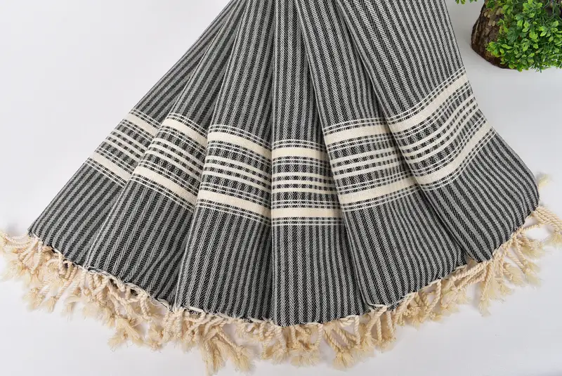 40x18 Cotton Striped Towel, Personalized Gifts, Personalized Gift, Personalized Hand Towel, Custom Name Towel, Memorial Gift, Bridal Shower Gift - 4