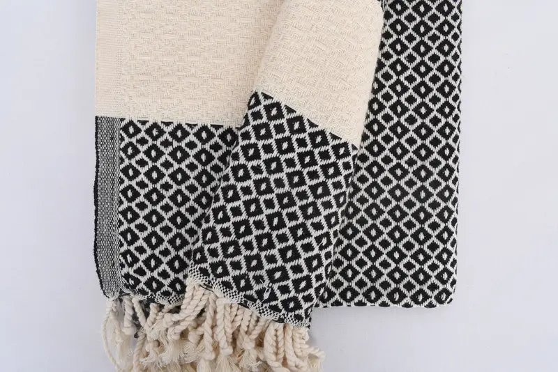 Peshtemal beach towel with unique design, Memorial Gift, Bath towel, Gifts For Him, 70x40 Cotton Geometric Towel, Absorbent Turkish towel - 8