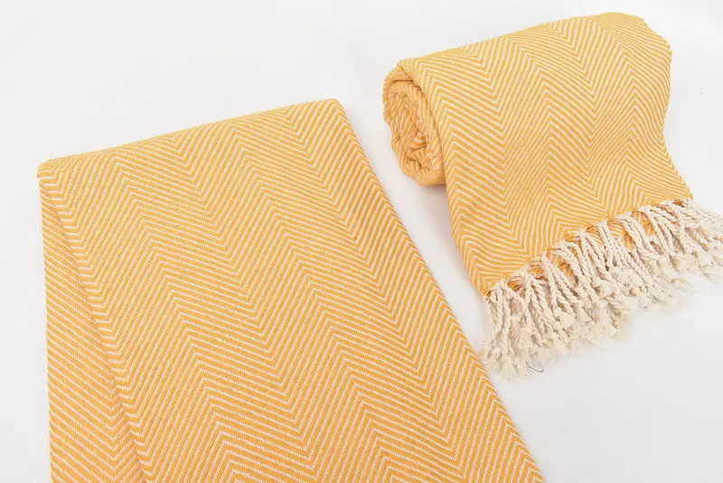 Personalized Bridesmaid Gift, Guest Towel, Wedding Towel, 70x40 Cotton Herringbone Towel, Personalized Gifts, Quick-Dry Beach Towel, Bride Gift - 7