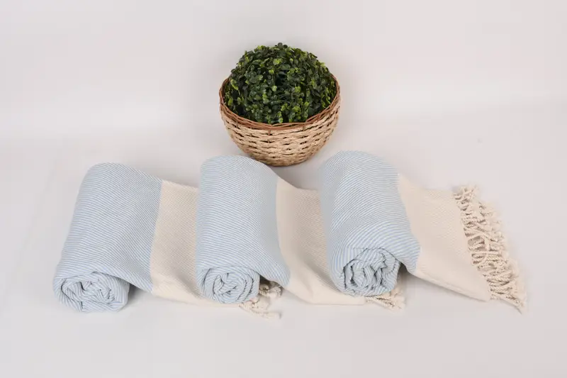 Türk banyo havlu seti, gelin duş lehine, hızlı kuru plaj havlusu, özel düğün hediyeleri, kişiselleştirilmiş plaj havlusu, 70x40 pamuklu çizgili havlu - 8