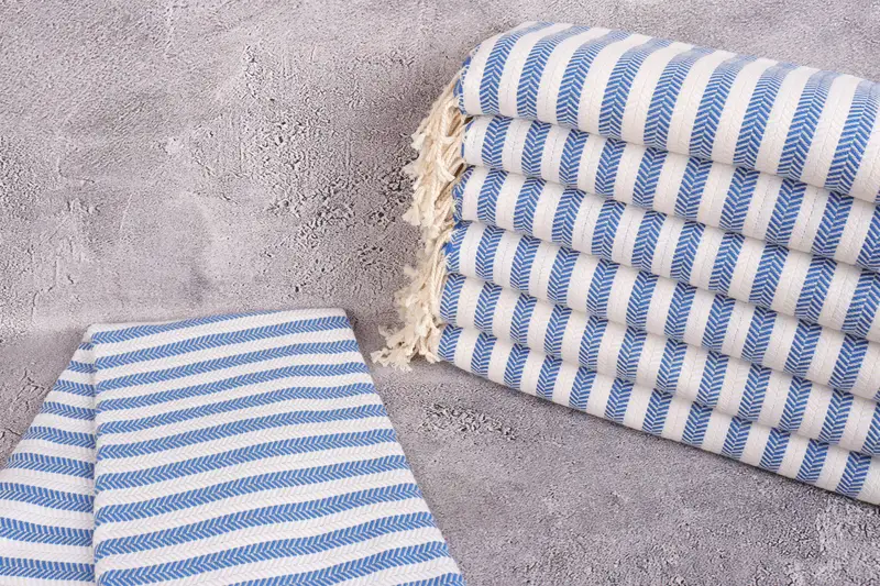 Monogram Turkish Towel, Customized Turkish Towel, Gift For Her, 70x40 Cotton Herringbone Towel, Bachelorette Party Decorations, Bridal Shower Favor - 2
