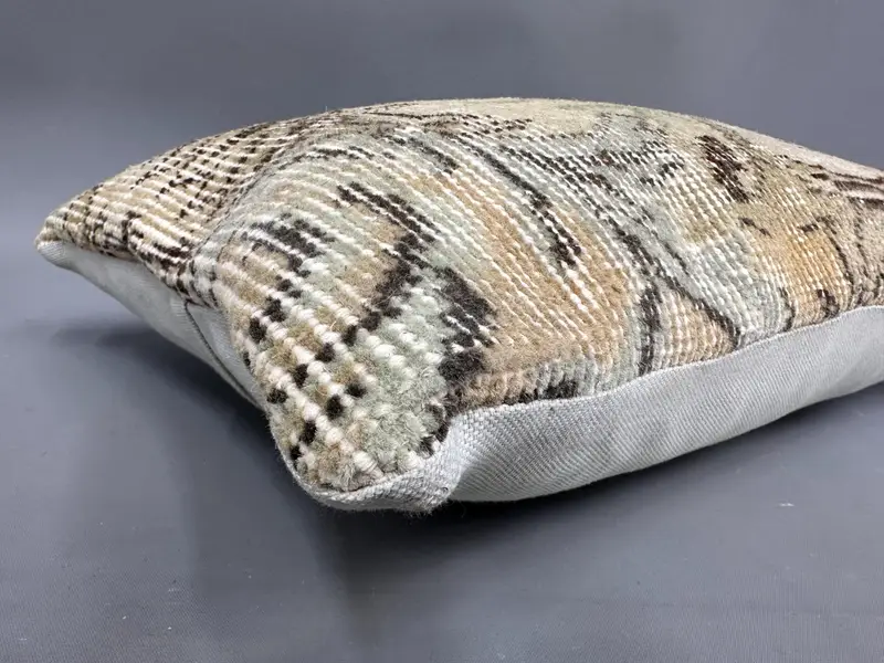 Boho Pillow, Pillow for Couch, Bolster Throw Pillow Case, 12x20 Beige Pillow Cover, Tribal Cushion Case, Vintage Pillow, Pillow Sham - 6