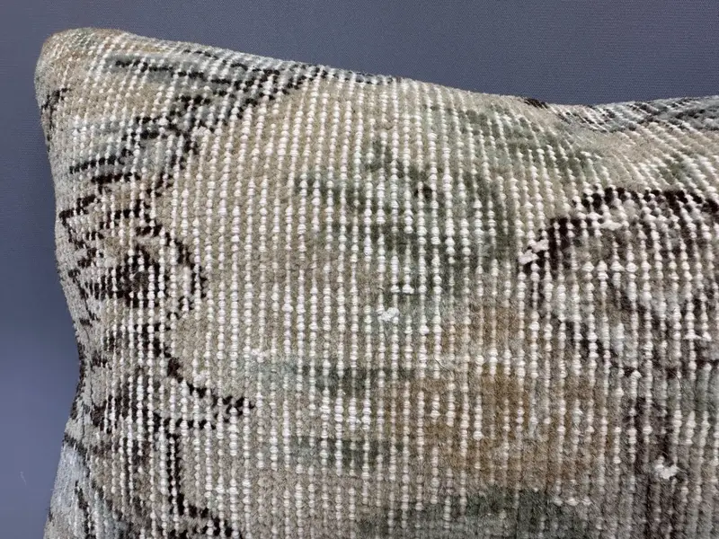 Boho Pillow, Pillow for Couch, Bolster Throw Pillow Case, 12x20 Beige Pillow Cover, Tribal Cushion Case, Vintage Pillow, Pillow Sham - 5
