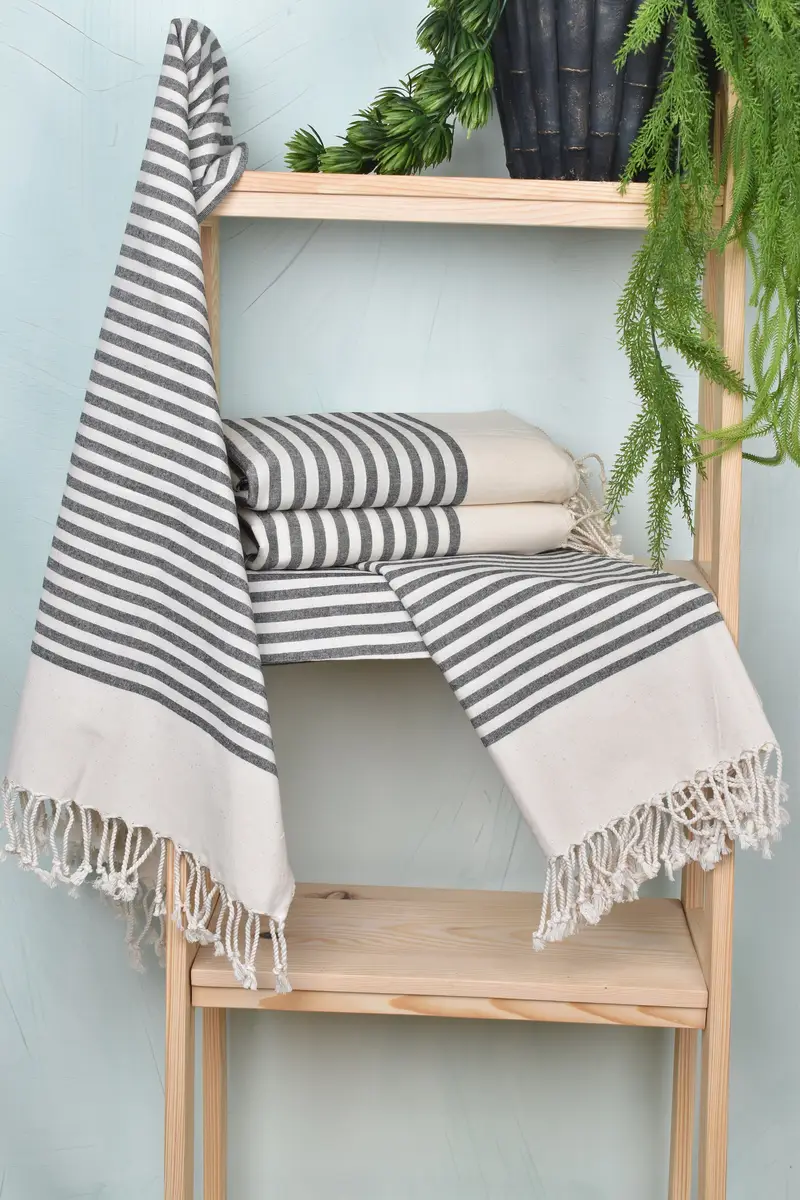 70x40 Cotton Striped Towel, Personalized Gifts, Organic Towel, Turkish beach towel, Home Decor Towel, Custom Towel Beach, Bridal Shower Favors - 6