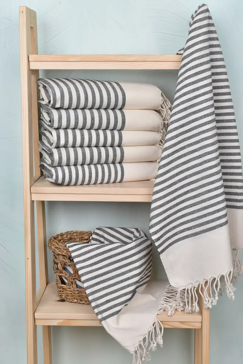 70x40 Cotton Striped Towel, Personalized Gifts, Organic Towel, Turkish beach towel, Home Decor Towel, Custom Towel Beach, Bridal Shower Favors - 3