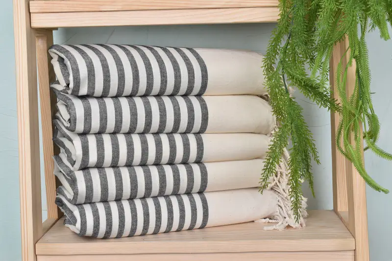 70x40 Cotton Striped Towel, Personalized Gifts, Organic Towel, Turkish beach towel, Home Decor Towel, Custom Towel Beach, Bridal Shower Favors - 2