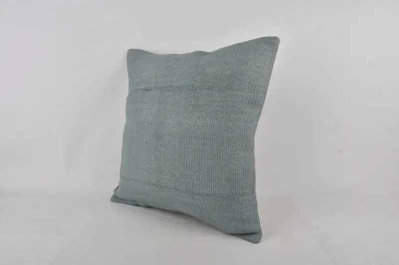 Throw Kilim Pillow, Tapestry Pillow Cover, Cushion Case, 24x24 Gray Pillow, Vintage Throw Pillow Case, Kilim Pillow Cover, Antique Pillows - 3