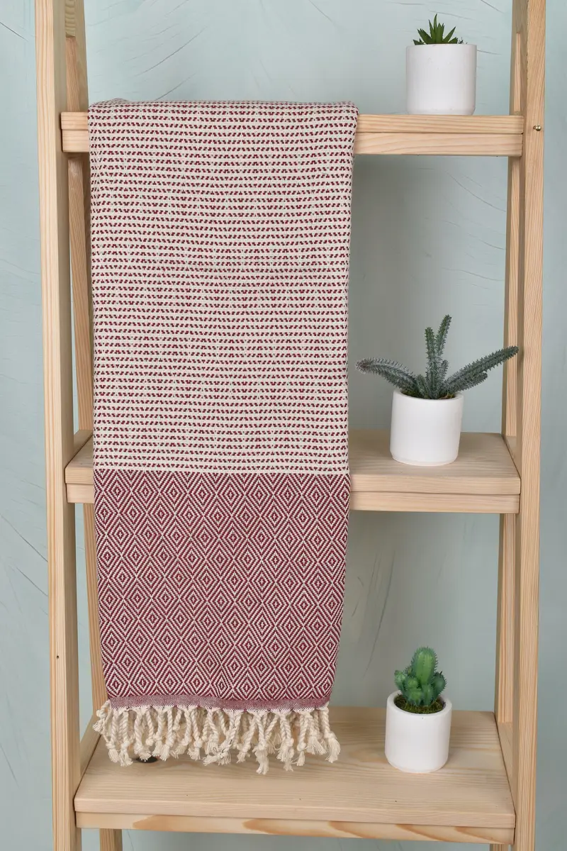 70x40 Cotton Chevron Towel, Grandma Gift, Personalized Bridesmaid Gift, Antibacterial Turkish peshtemal towel, Handmade Gift, Gift For Him - 8