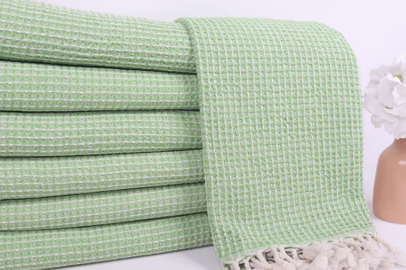 68x36 Cotton Waffle Towel, Personalized Gifts, Peshtemal Towel, Summer Gift, Home Decor Towel, Girls Weekend Favors, Bachelorette Beach Towel - 2