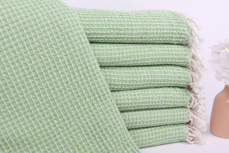 68x36 Cotton Waffle Towel, Personalized Gifts, Peshtemal Towel, Summer Gift, Home Decor Towel, Girls Weekend Favors, Bachelorette Beach Towel - 1