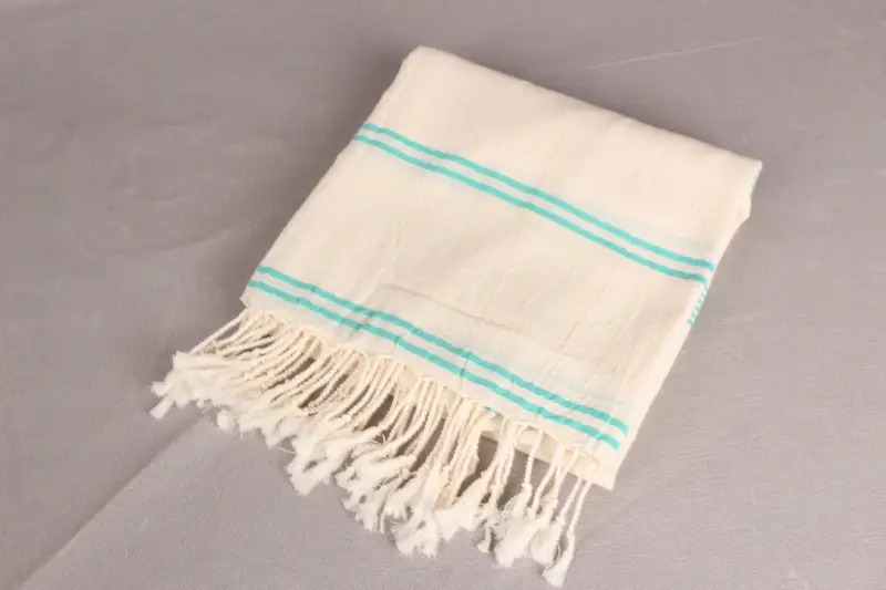 Monogram Beach Towel, 80x36 Cotton Striped Towel, Turkish Towel Monogram, Embroidered Beach Towel, Home Decor Towel, Fouta towel, Organic towel - 6