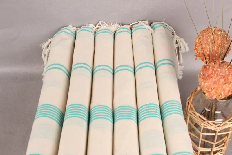 Monogram Beach Towel, 80x36 Cotton Striped Towel, Turkish Towel Monogram, Embroidered Beach Towel, Home Decor Towel, Fouta towel, Organic towel - 3
