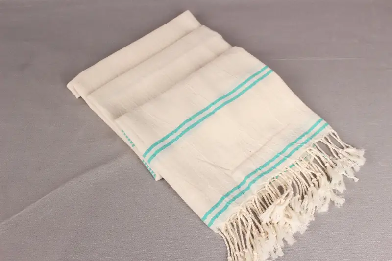 Monogram Beach Towel, 80x36 Cotton Striped Towel, Turkish Towel Monogram, Embroidered Beach Towel, Home Decor Towel, Fouta towel, Organic towel - 7