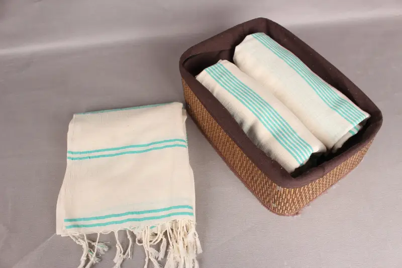 Monogram Beach Towel, 80x36 Cotton Striped Towel, Turkish Towel Monogram, Embroidered Beach Towel, Home Decor Towel, Fouta towel, Organic towel - 5