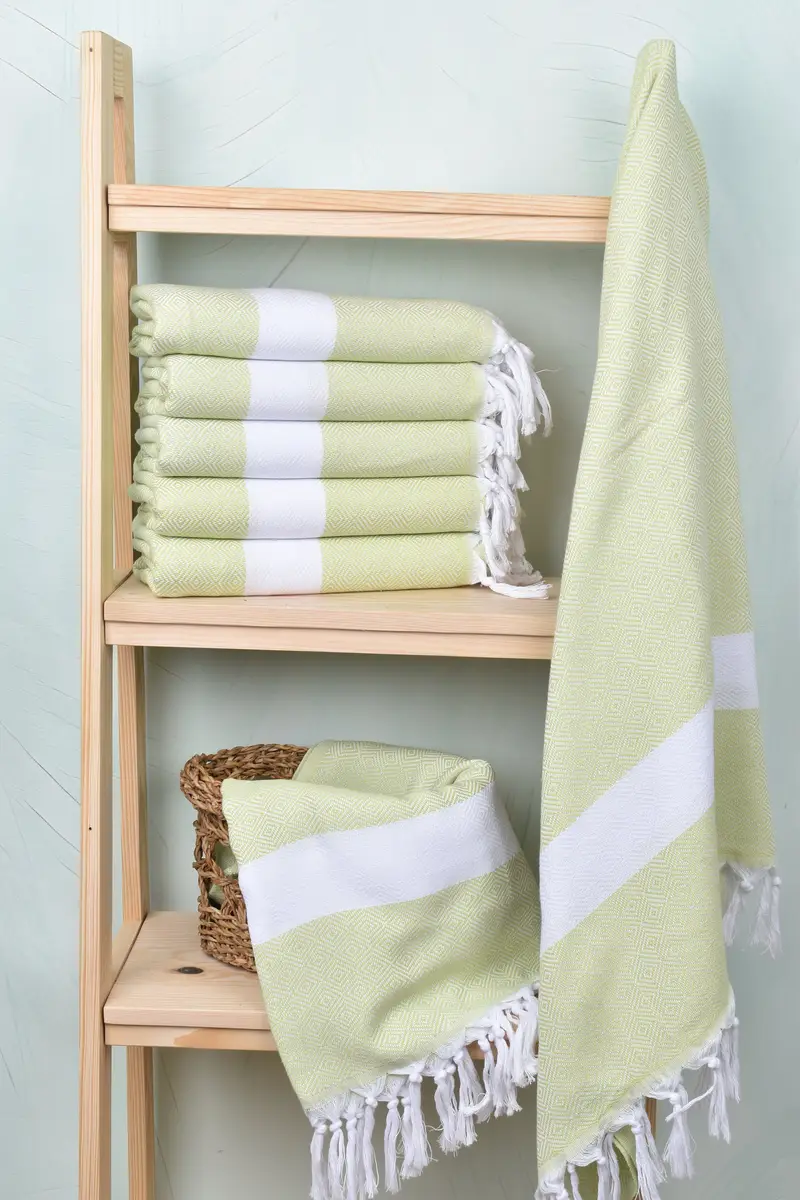 Memorial Gift, Custom Bath Towel, Monogrammed Turkish Towel, Embroidered Towel, 70x40 Cotton Diamond Towel, Bridesmaid Gift, Custom Wedding Gifts - 3