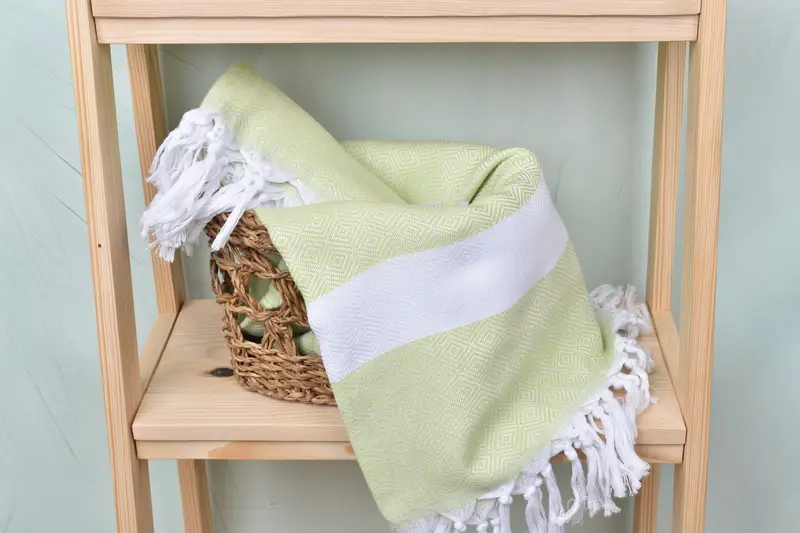 Memorial Gift, Custom Bath Towel, Monogrammed Turkish Towel, Embroidered Towel, 70x40 Cotton Diamond Towel, Bridesmaid Gift, Custom Wedding Gifts - 4