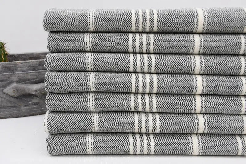 Personalized Beach Towel, 68x40 Cotton Striped Towel, Large Beach Towel Personalized, Organic Turkish towel, Bridal Shower Favor, Organic towel - 3