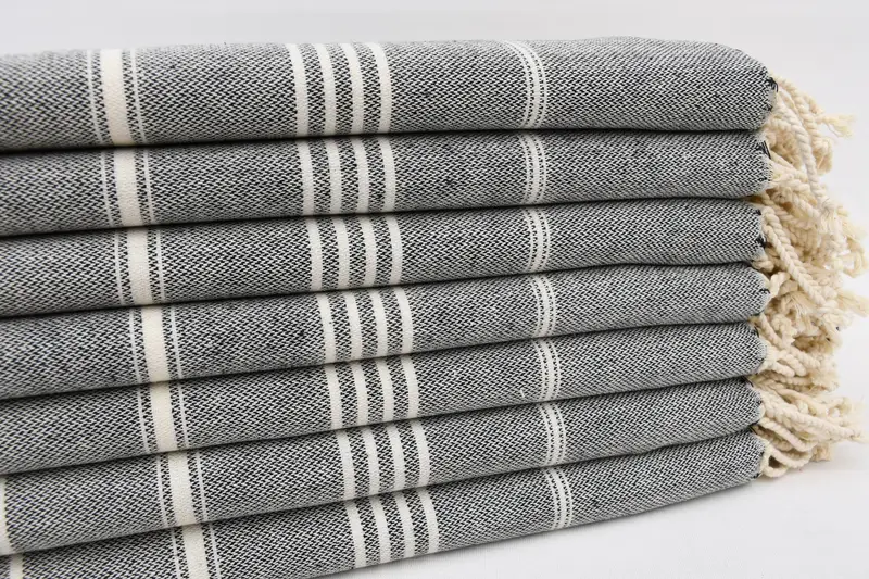 Personalized Beach Towel, 68x40 Cotton Striped Towel, Large Beach Towel Personalized, Organic Turkish towel, Bridal Shower Favor, Organic towel - 2