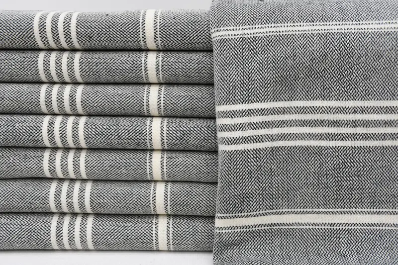 Personalized Beach Towel, 68x40 Cotton Striped Towel, Large Beach Towel Personalized, Organic Turkish towel, Bridal Shower Favor, Organic towel - 1
