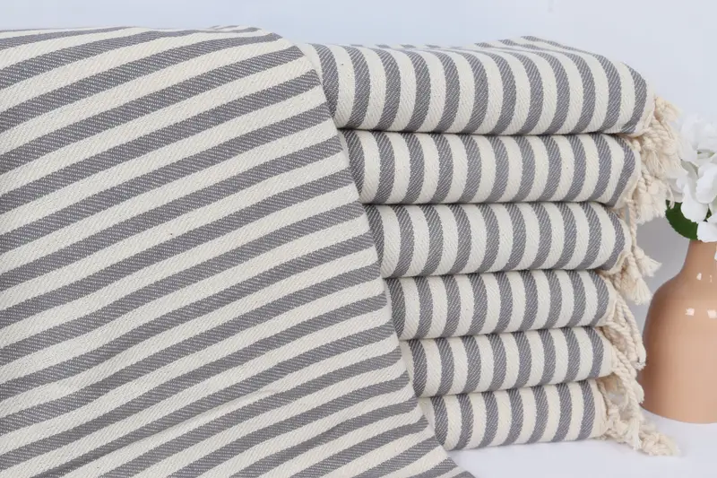 Custom Name Towel, Bridal Party Gifts, Housewarming Gift, 40x18 Cotton Striped Towel, Wedding Gift, Turkish Tea Towel, Turkish Towel Hand Towel - 1