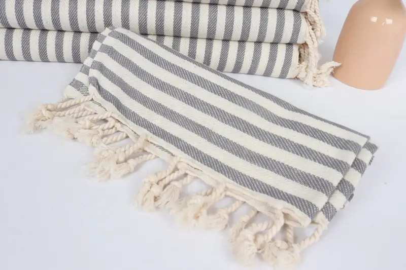Custom Name Towel, Bridal Party Gifts, Housewarming Gift, 40x18 Cotton Striped Towel, Wedding Gift, Turkish Tea Towel, Turkish Towel Hand Towel - 4