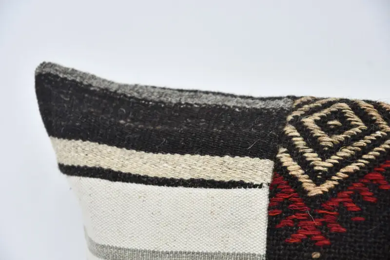 Interior Designer Pillow, Pillow for Sofa, 12x48 White Pillow, Cushion Cover, Cozy Throw Pillow, Turkish Kilim Pillow, Armchair Cushion - 2