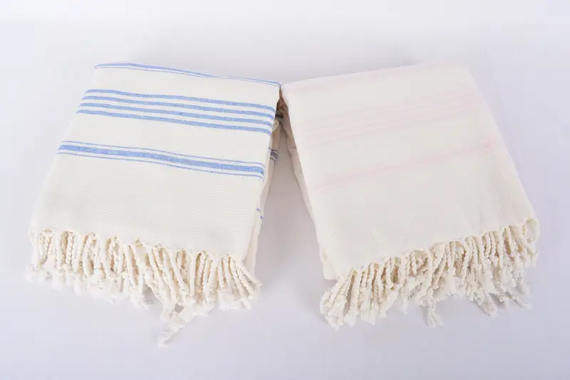Personalized Wedding Gift For Couple, Housewarming Gift, Sand-resistant towel, 64x40 Cotton Striped Towel, Embroidered Towel, Absorbent towel - 6