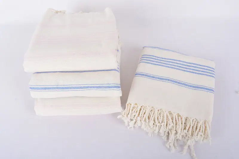Personalized Wedding Gift For Couple, Housewarming Gift, Sand-resistant towel, 64x40 Cotton Striped Towel, Embroidered Towel, Absorbent towel - 7