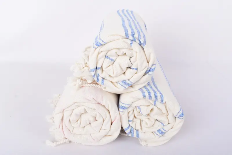 Personalized Wedding Gift For Couple, Housewarming Gift, Sand-resistant towel, 64x40 Cotton Striped Towel, Embroidered Towel, Absorbent towel - 8