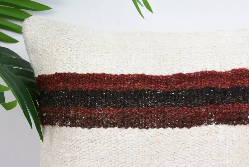 Vintage Pillow, 12x12 White Pillow Sham, Pillow Case, Custom Cushion Case, Floor Cushion, Throw Kilim Pillow, Cotton Pillow, Boho Pillow - 2