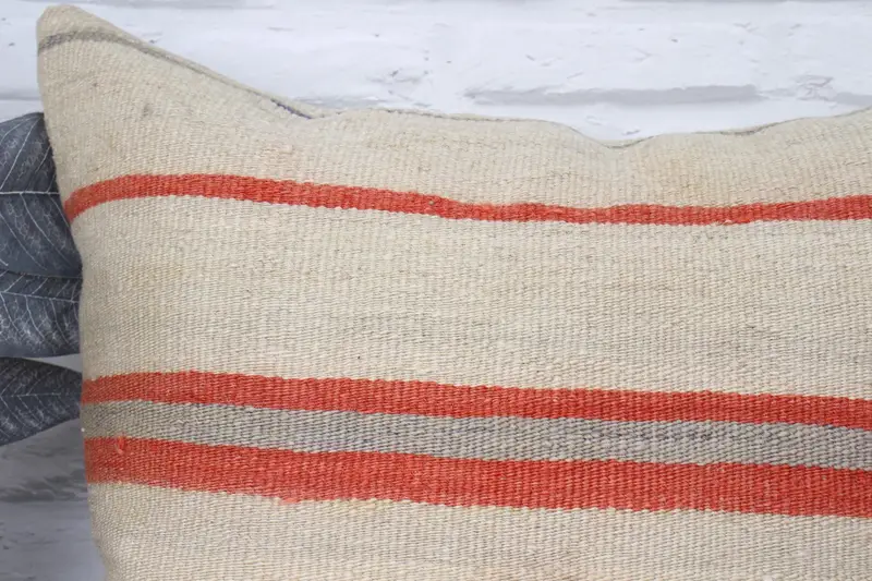 Cushion Cover, Neutral Pillow Sham, 20x20 Beige Cushion, Handmade Kilim Cushion, Vintage Pillow, Vintage Kilim Pillow, One Of A Kind Cushion Case - 2
