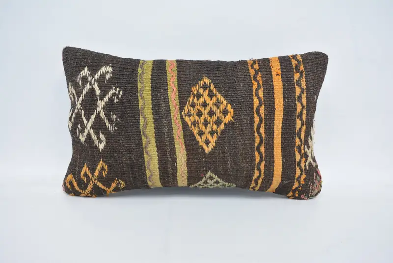 12x20 Brown Cushion, Pillow for Sofa, Pillow, Custom Pillow Sham, Vintage Pillow, Customized Cushion Cover, Interior Designer Pillow - 1