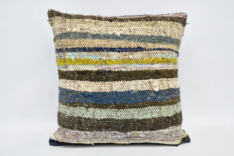 Retro Pillow Cover, Cushion Case, Toss Pillow Cover, Turkish Pillow, Kilim Pillow, Interior Designer Pillow, 20x20 White Cushion Case - 1