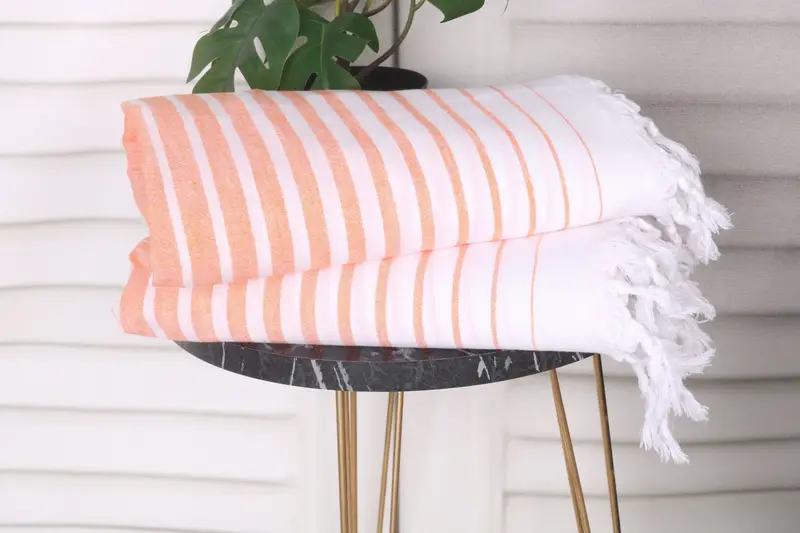 68x36 Cotton Striped Towel, Bachelor Towel, Turkish Towel Bulk, Personalized Gift For Her, Sand-resistant towel, Cotton towel, Monogram Beach Towel - 3